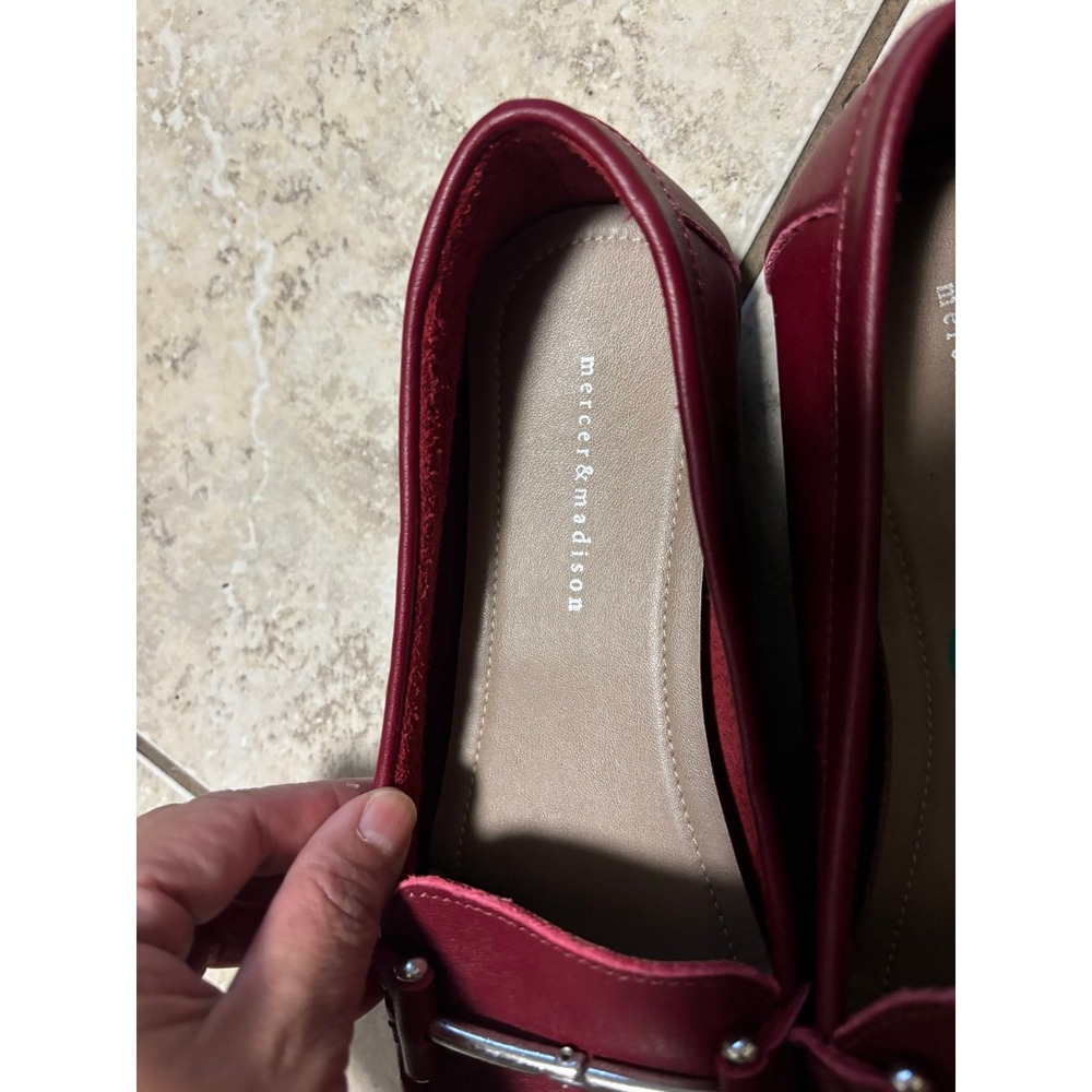 Mercer and Madison red leather loafers size 8‎ - Picture 3 of 7